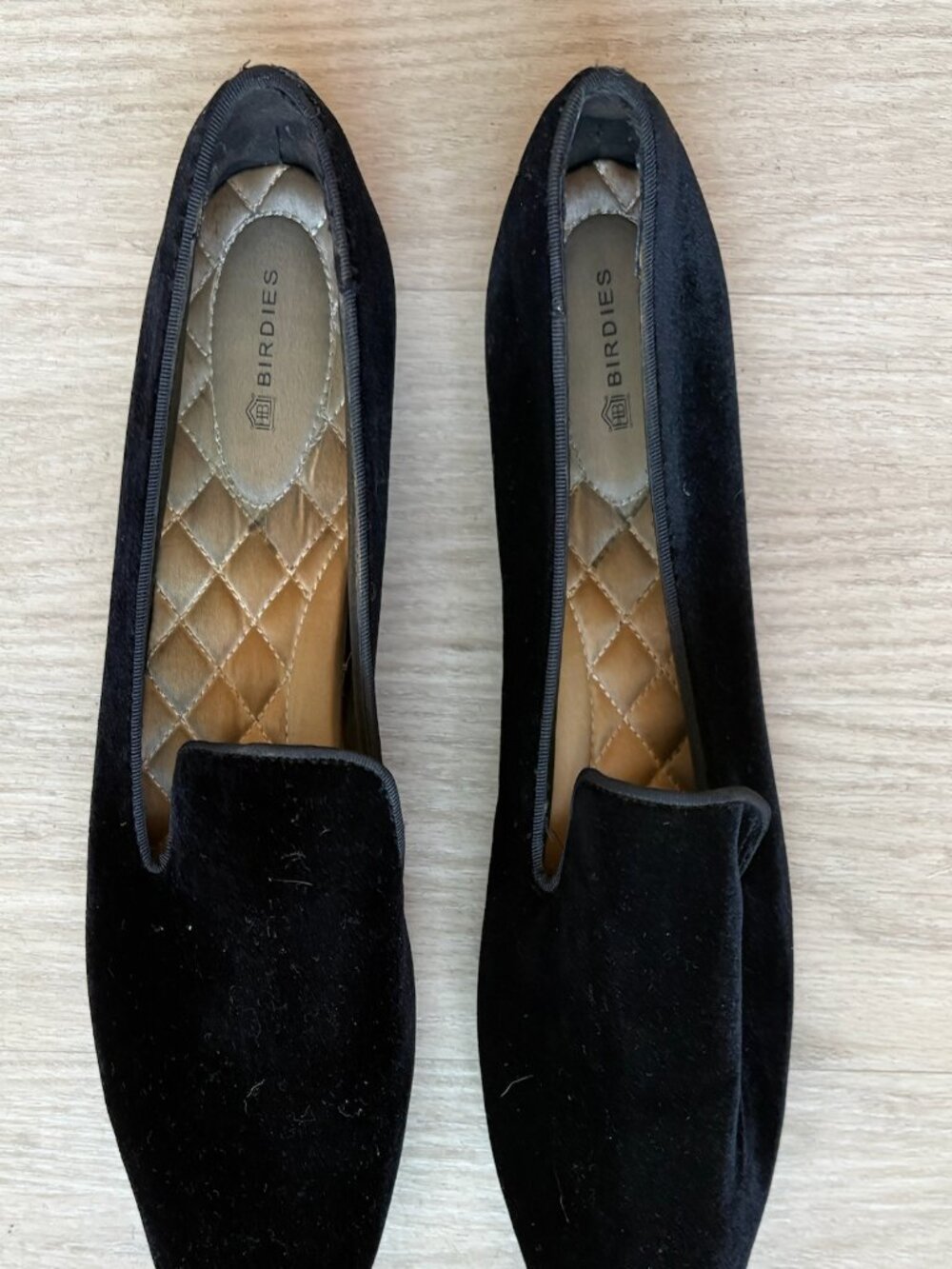 Black Velvet Loafers